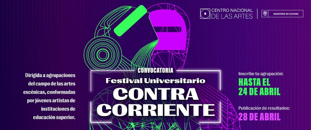 Pieza gráfica Festival Universitario Contra-Corriente