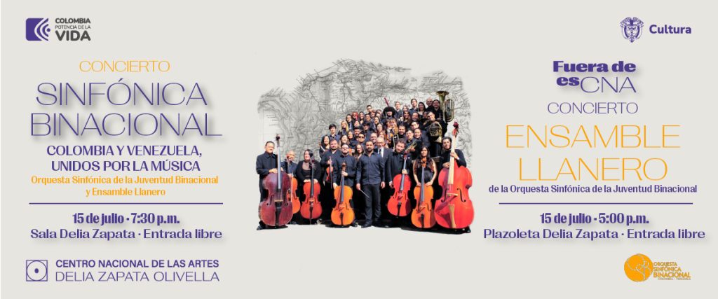 la Orquesta Sinfónica de la Juventud Binacional llegará por primera vez a los escenarios del Centro Nacional de las Artes Delia Zapata Olivella