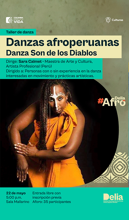 Taller de Danzas afroperuanas: Danza Son de los Diablos con Sara Calmet (Perú)