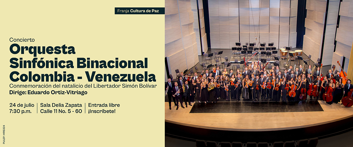 La Sinfónica Binacional conmemora el natalicio de Simón Bolívar con un concierto en el Delia