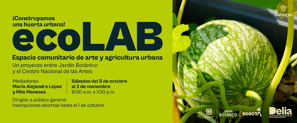 ECOlab, llegan las huertas urbanas al Centro Nacional de las Artes en el Centro de Bogotá