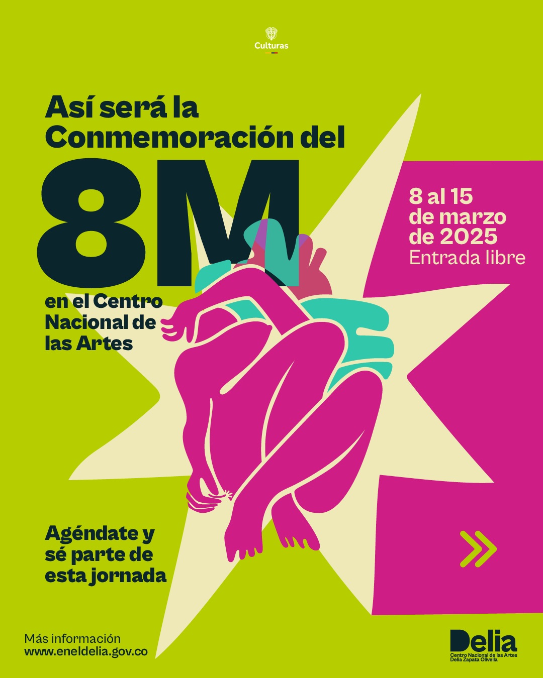 En 2025 conmemoraremos el 8M en el Centro Nacional de las Artes