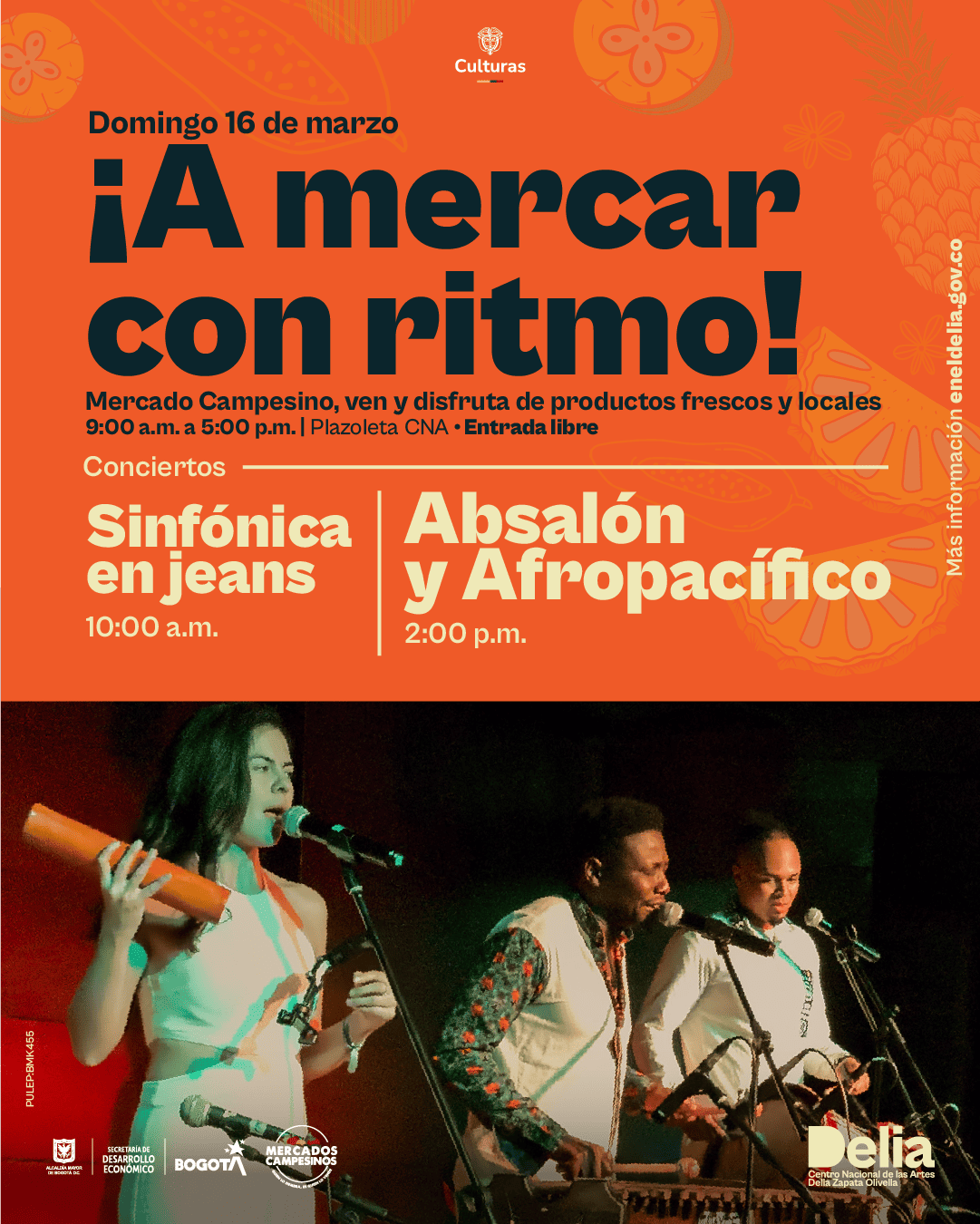 Conciertos – A mercar con ritmo – Absalón y Afropacífico