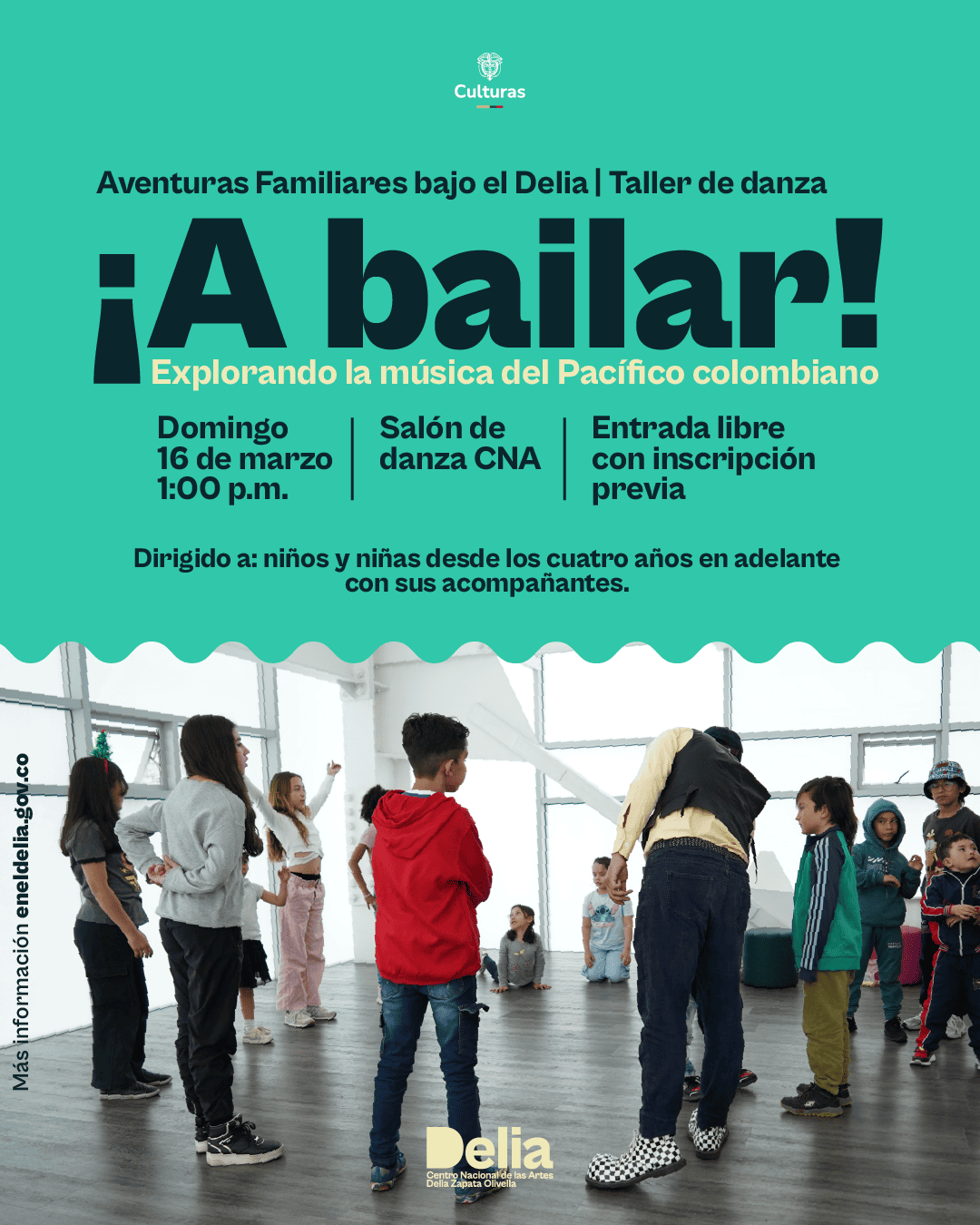 ¡A BAILAR!, un taller diseñado para que niños y niñas desde los cuatro años