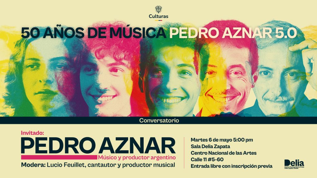 El Artista argentino Pedro Aznar conversará con el cantautor colombiano Lucio Feuillet