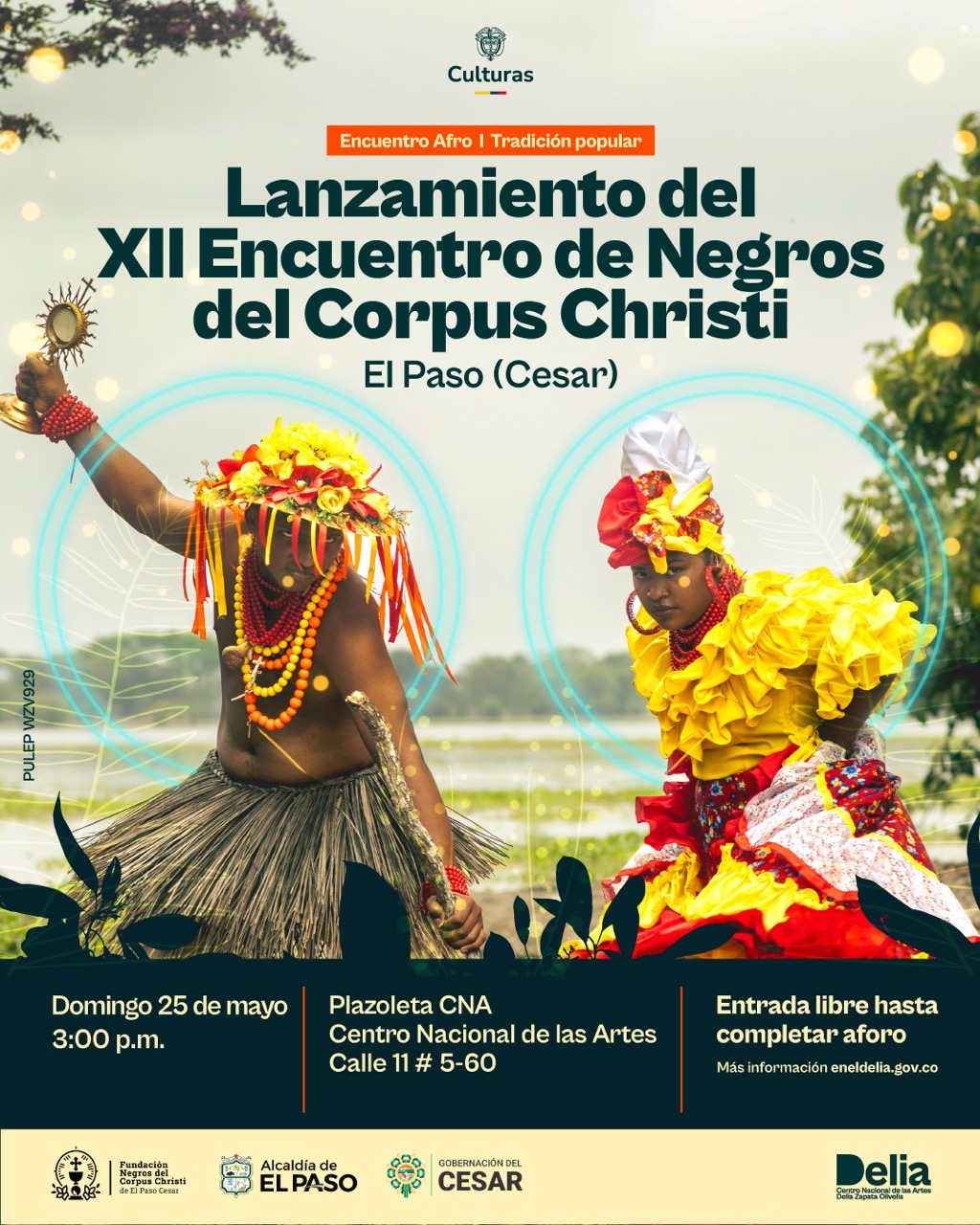 El Encuentro del Corpus Christi de El Paso es una manifestación cultural y espiritual de profunda raíz afrocolombiana que se celebra anualmente en el municipio de El Paso, Cesar. Esta festividad convoca a comunidades negras de distintas regiones del Caribe colombiano en torno a la música tradicional, la danza, la oralidad y la fe católica, con una destacada presencia de San Baltasar, figura simbólica de resistencia y dignidad afrodescendiente.