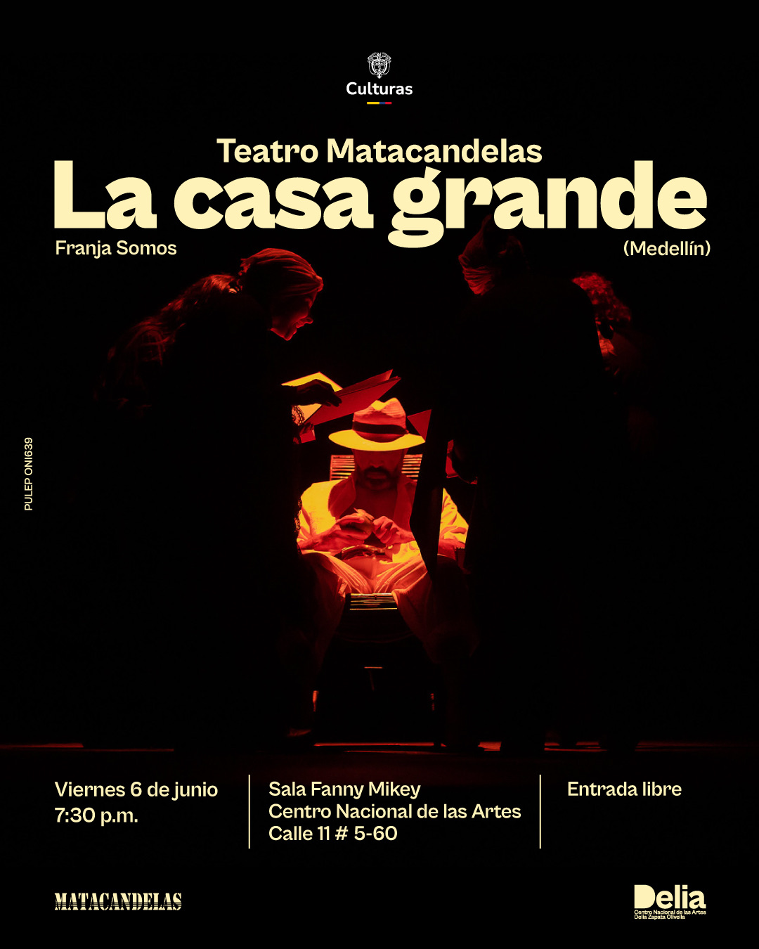 Un acercamiento escénico a la novela de Álvaro Cepeda Samudio. En una representación épica, coral y musical, La casa grande lleva al escenario la memoria de uno de los acontecimientos más dolorosos de la historia de Colombia en el siglo XX: la masacre de las bananeras.