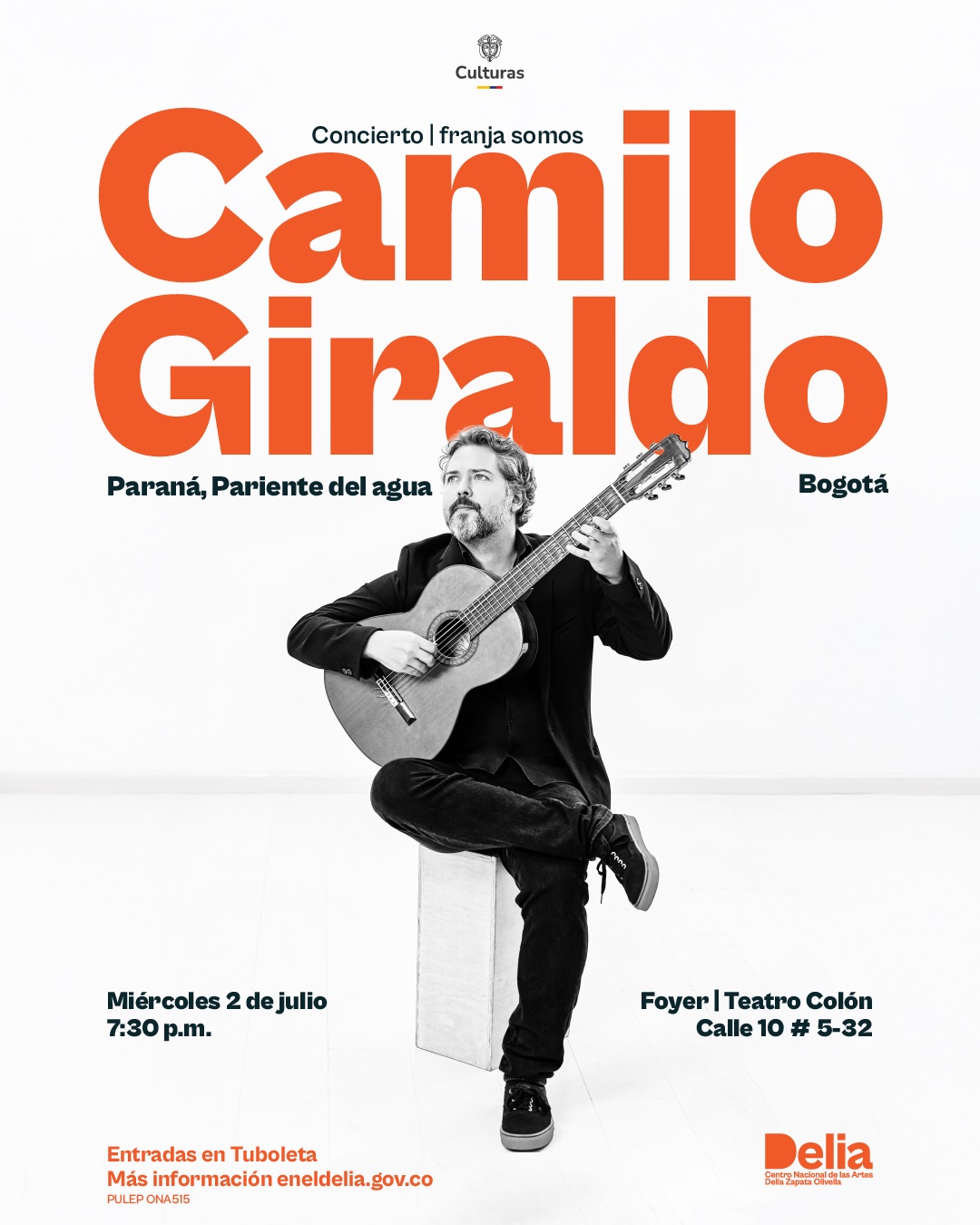Concierto – Camilo Giraldo – ‘Paraná, pariente del agua’