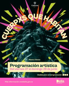 Del viernes 27 al domingo 29 de junio de 2025, el Centro Nacional de las Artes se convierte en un epicentro de memoria y expresión con la programación Cuerpxs que habitan, una apuesta artística y pedagógica que conmemora el Día Internacional del Orgullo. Durante tres días, a través de danza, música, cine y espacios de formación se honran las múltiples formas de ser, habitar y resistir desde los cuerpos diversos y sus narrativas.