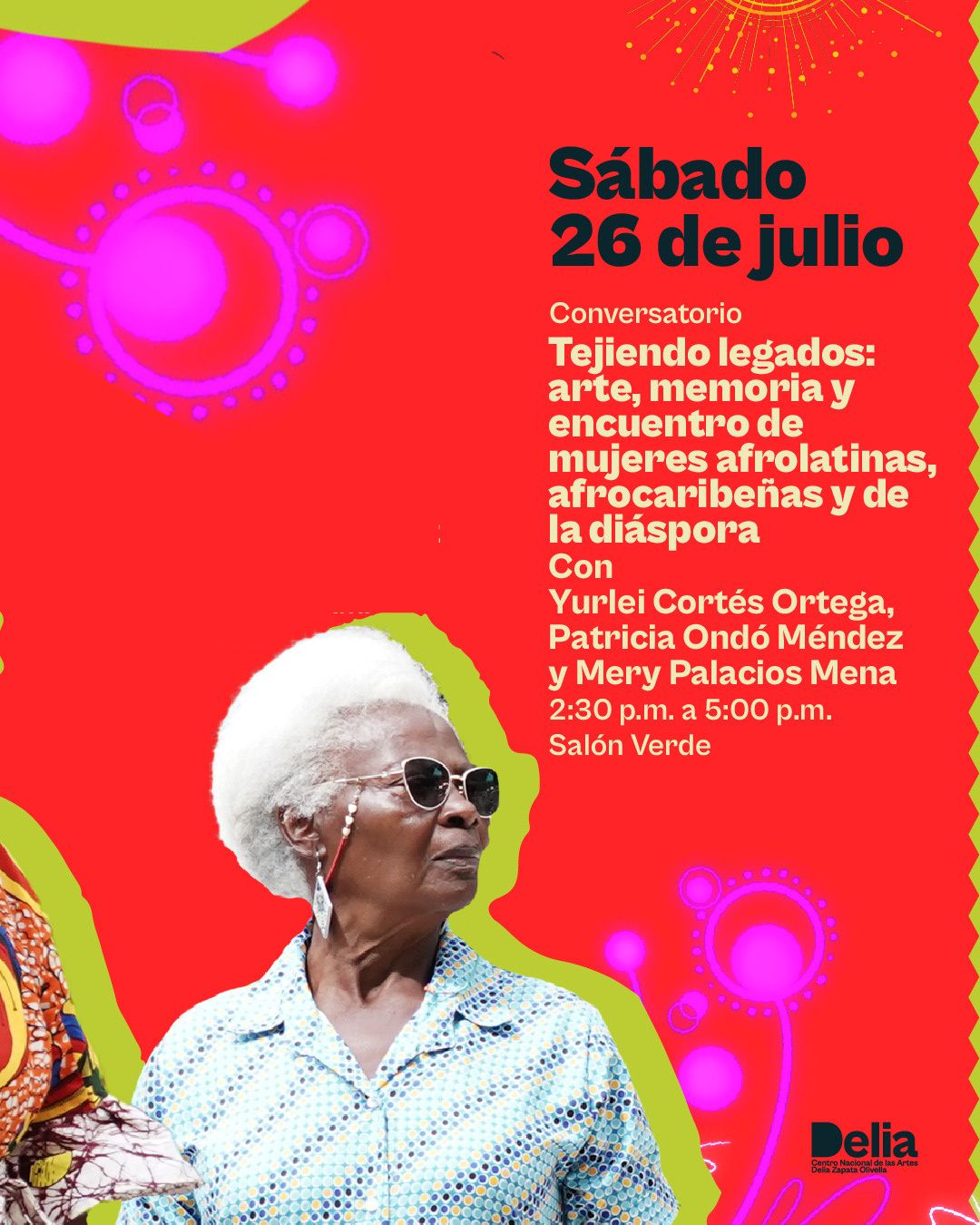 Diálogo abierto sobre vivencias, resistencias, retos y aportes de mujeres negras en el contexto actual, conducido por Yurlei Cortés Ortega, Patricia Ondó Méndez y Mery Palacios Mena.