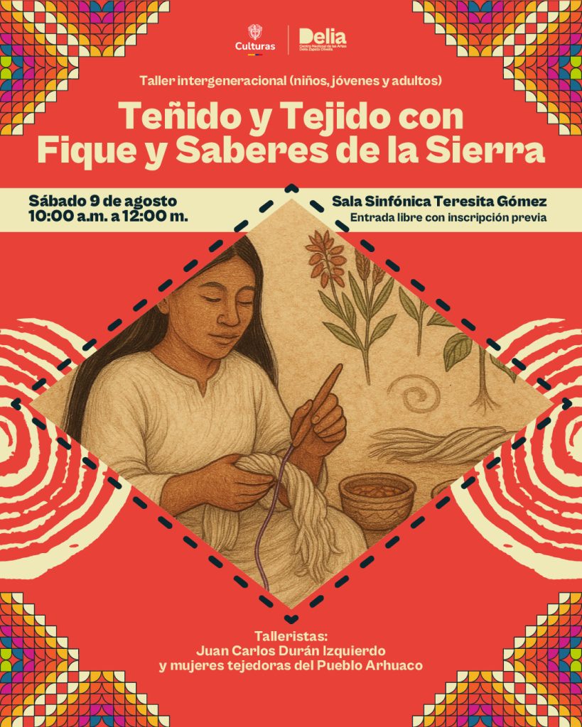 Teñido y tejido con fique y saberes de la Sierra, Pueblo Arhuaco  
