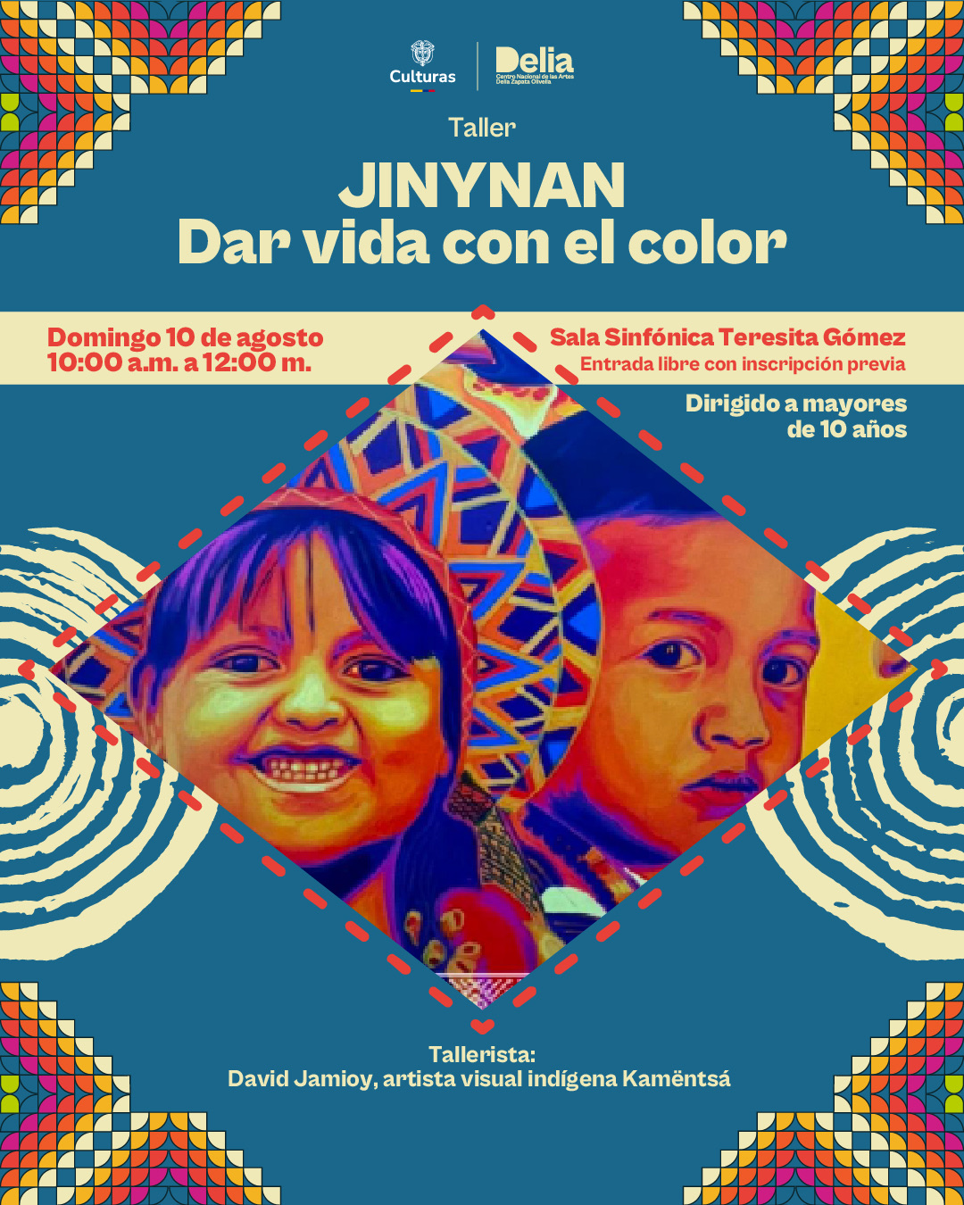 III Pueblos Originarios Abya Yala – Taller – JINYNAN – Dar vida con el color