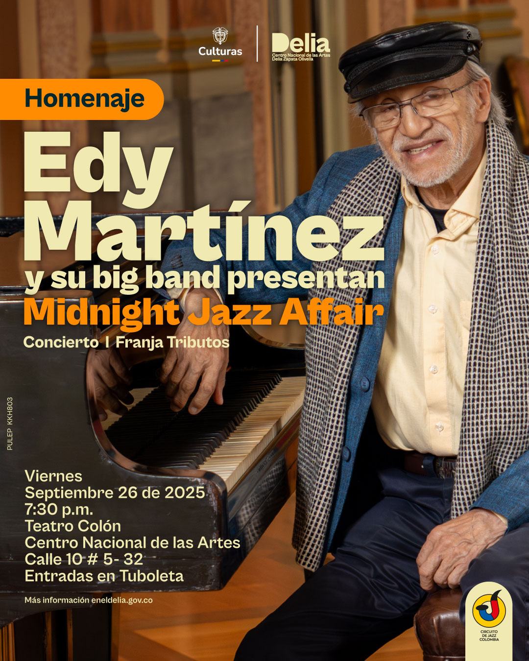Edy Martínez es un pianista, compositor, arreglista y director musical colombiano, considerado una de las grandes figuras del latin jazz, la salsa y la música latinoamericana contemporánea. Nació en Pasto y desde muy joven su talento lo llegó a importantes agrupaciones en Colombia y más tarde en Nueva York, donde consolidó su carrera en la cuna de la salsa y del jazz latino.