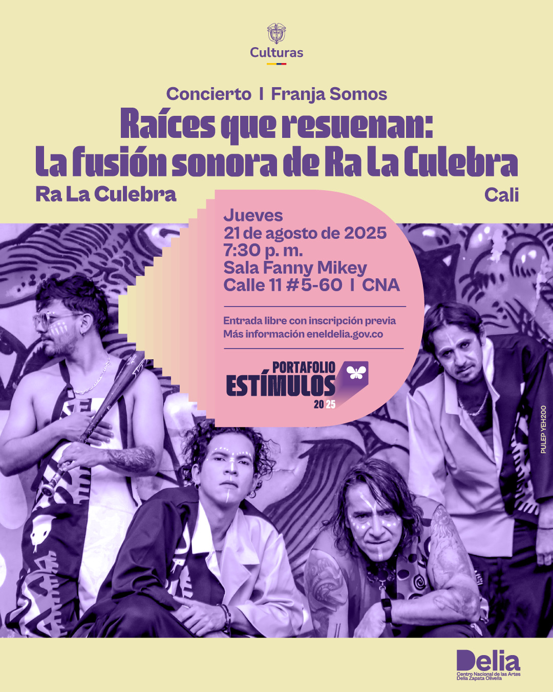 Portafolio Estímulos – 2025 – Concierto – Raíces que resuenan: La fusión sonora de Ra La Culebra