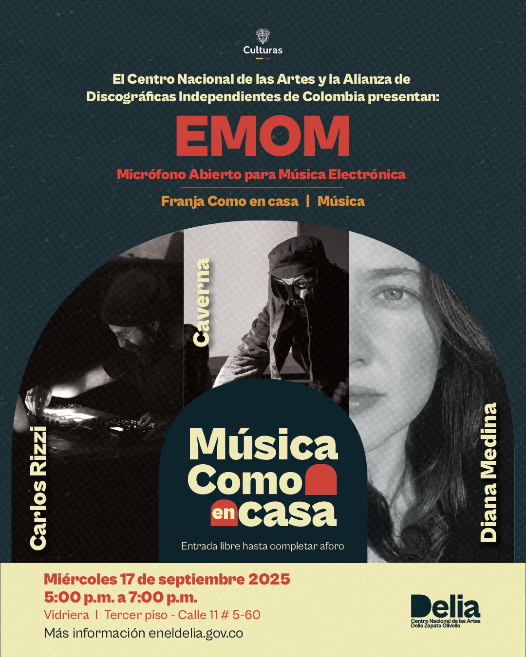 Música Como en Casa  – EMOM – Micrófono abierto para música electrónica