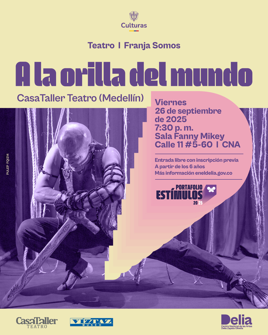 Portafolio Estímulos – 2025 – Teatro – A la Orilla del Mundo