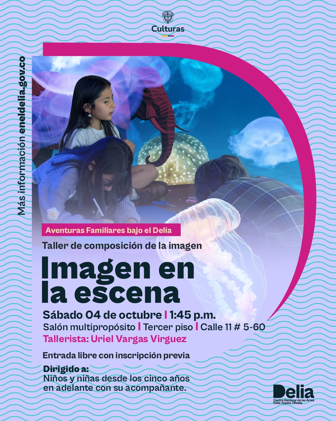 Aventuras bajo el Delia –  Imagen en la escena