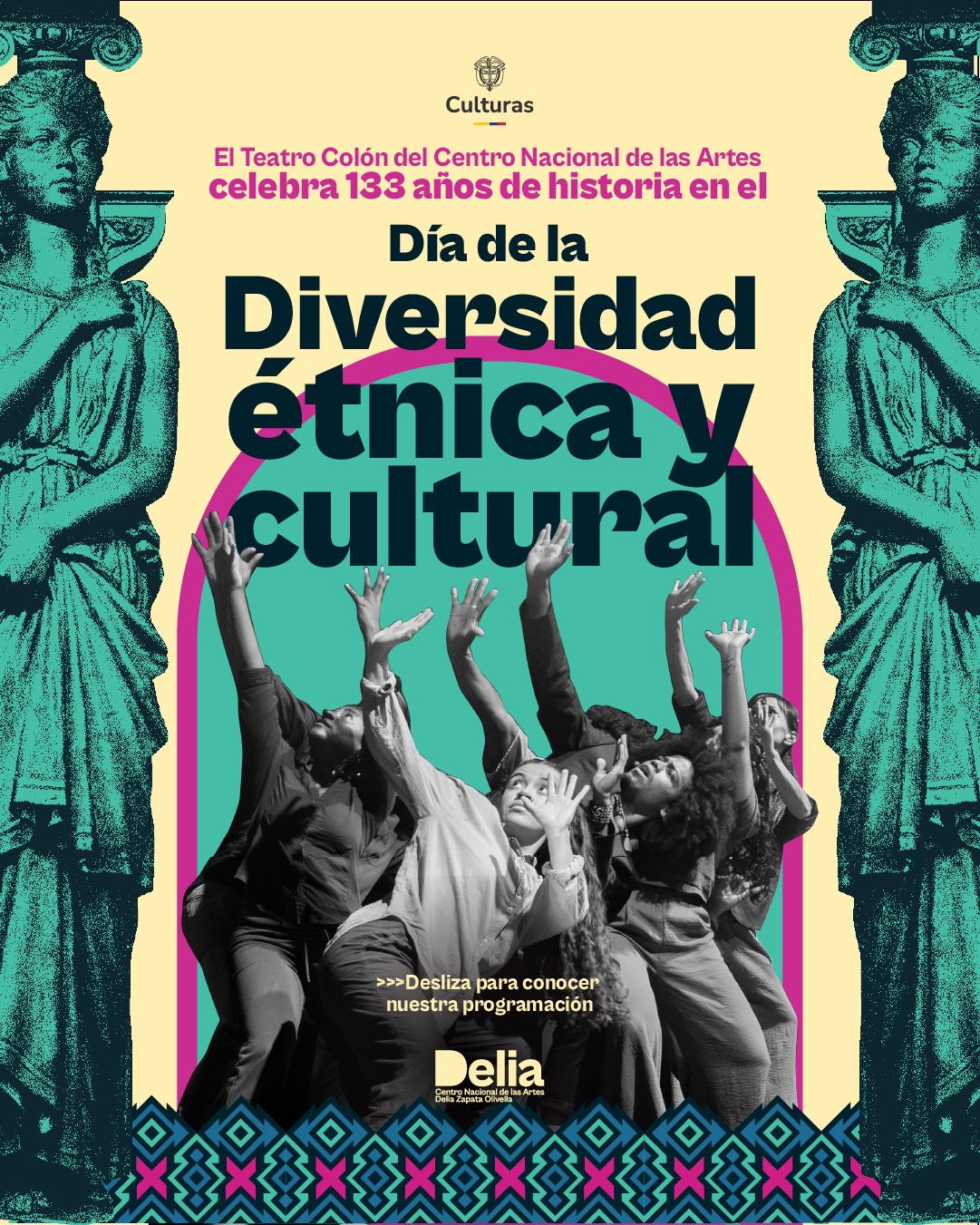 El 11 y 12 de octubre abrimos nuestras puertas con una programación diversa y festiva: conversatorios, talleres, rueda de gaitas, ferias de economías propias y multiculturales, además de muchas sorpresas para todas y todos.