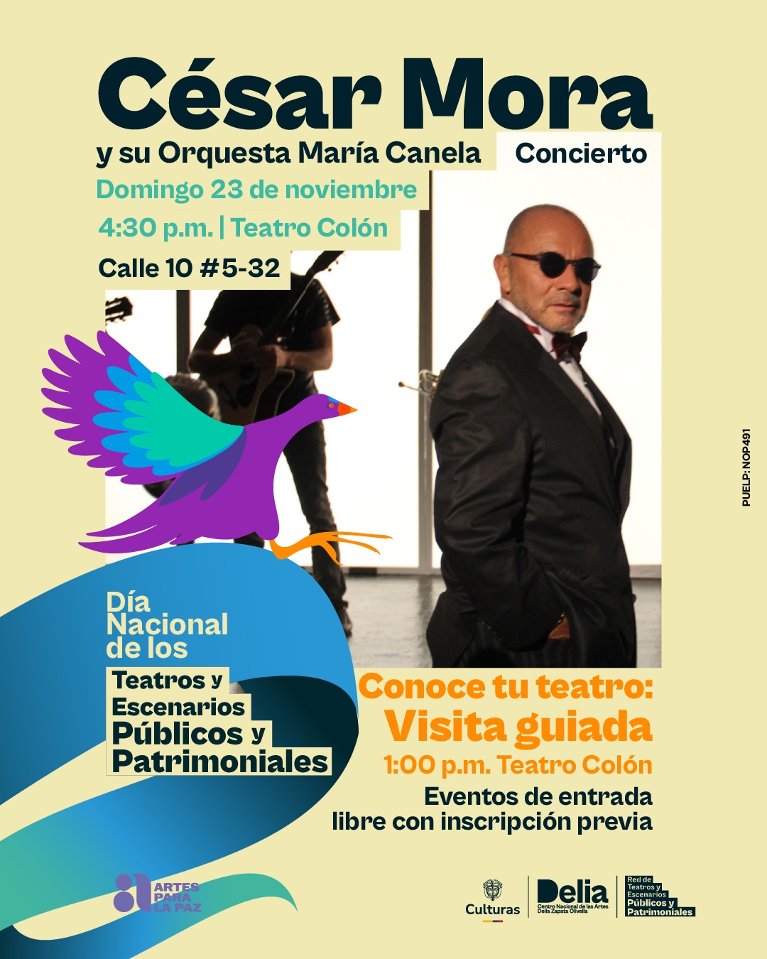 Día de los Teatros y Escenarios Públicos y Patrimoniales - César Mora y su orquesta María Canela