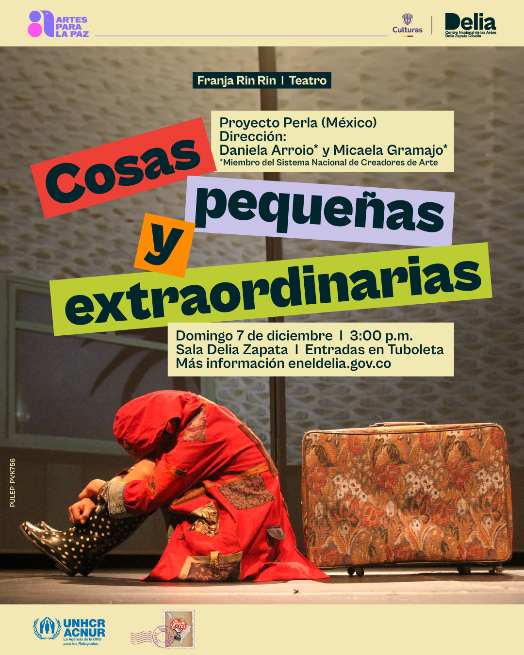 La compañía mexicana Proyecto Perla trae esta historia de Emma, una niña de 8 años, coleccionista de cosas pequeñas y extraordinarias.