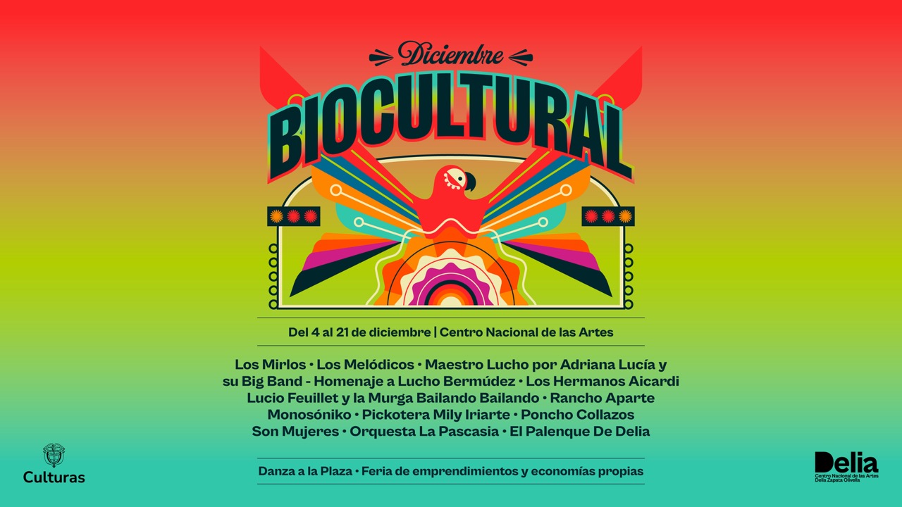 Los Mirlos, un homenaje a Lucho Bermudez con big band de Adriana Lucía y más artistas protagonizan diciembre en el Centro Nacional de las Artes