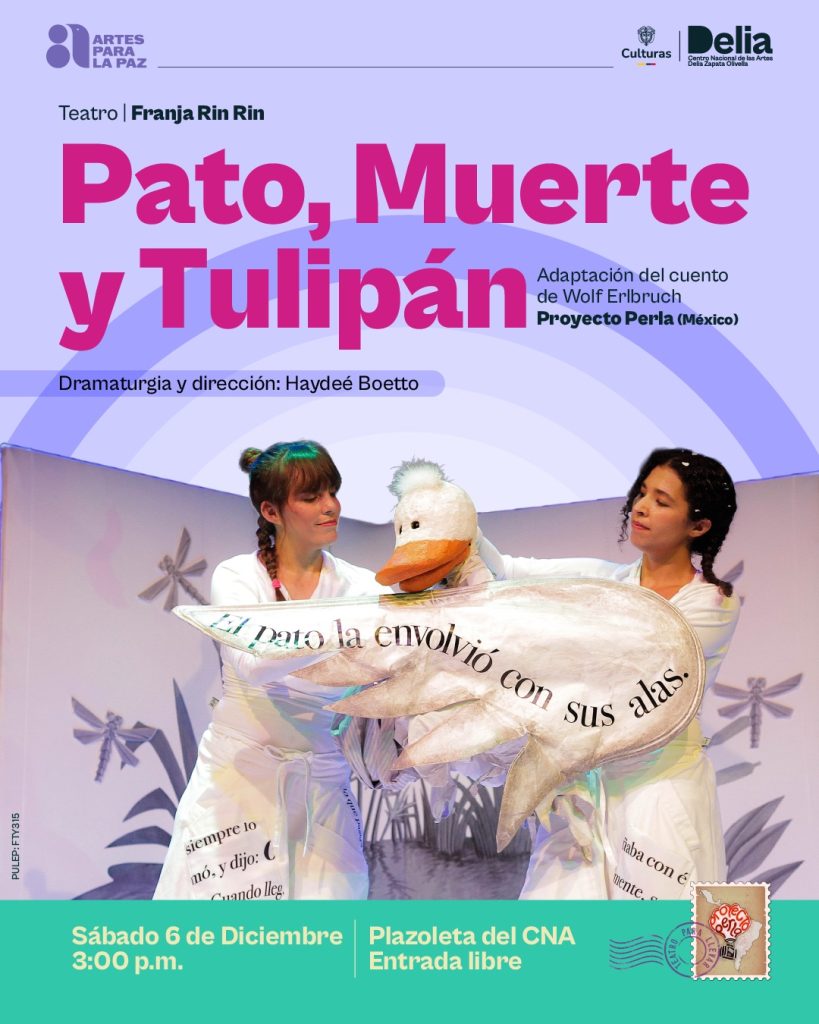 El Proyecto Perla de México nos trae esta obra de teatro que sucede dentro de un libro. En sus páginas se extiende un estanque, junto a él un pato, y muy cerca, alguien más: la muerte. Cuando el pato la descubre, se asusta y le pregunta si ha venido a buscarlo; ella responde que ha estado con él desde el día en que nació, por si acaso.