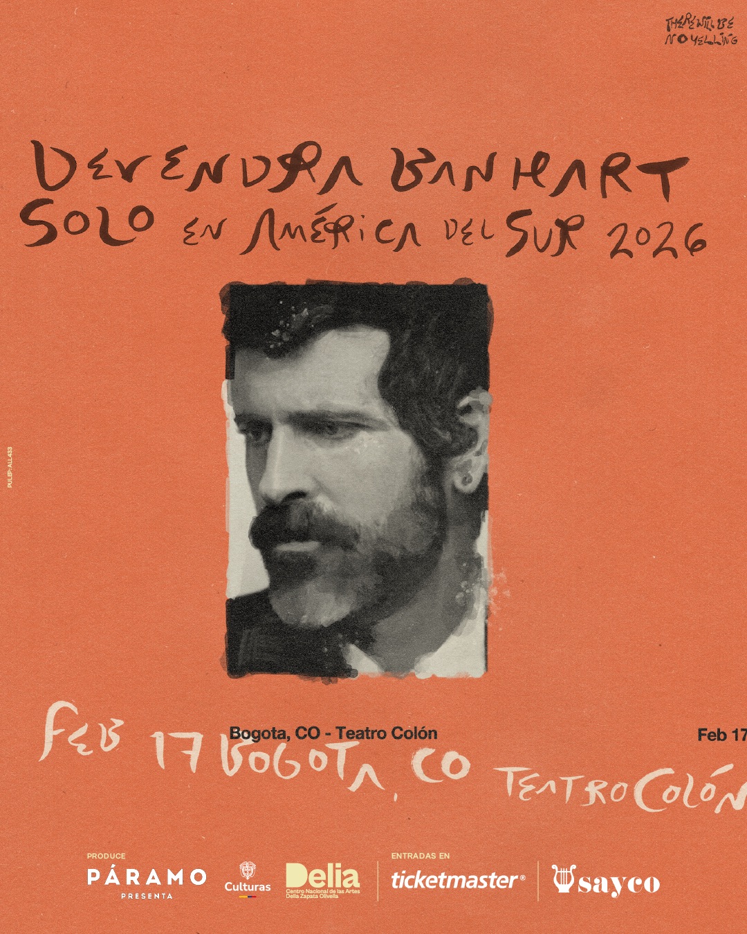 Devendra Banhart, reconocido cantautor y referente del folk contemporáneo, llega a Bogotá con un formato íntimo y acústico que resalta la esencia poética y emocional de su música.