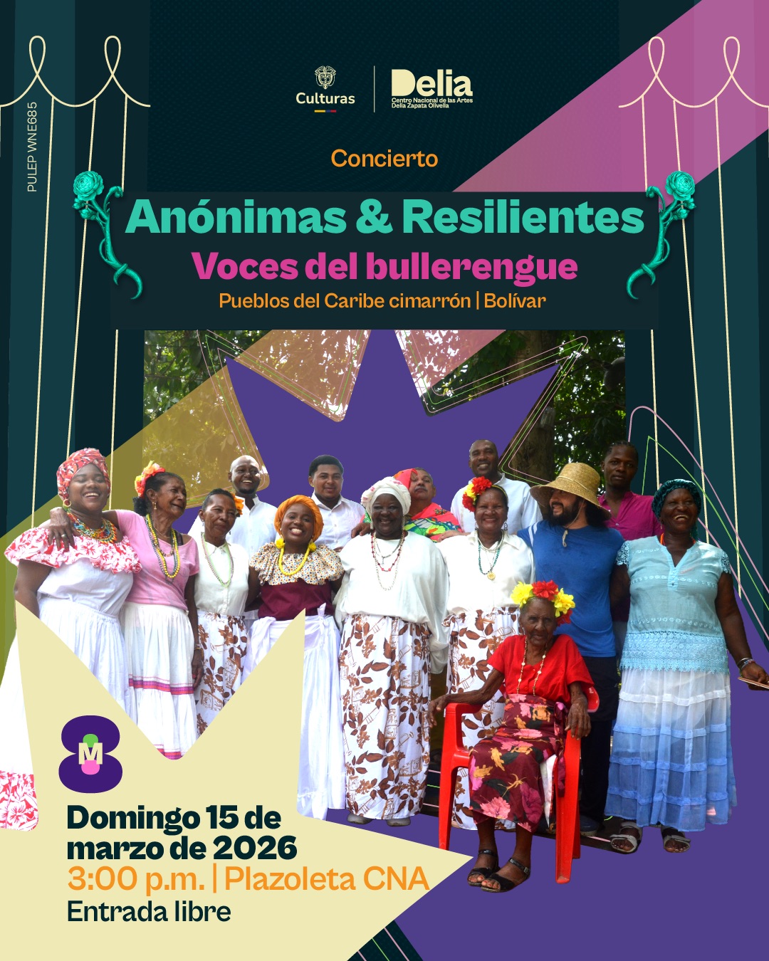 Colectivo de cantadoras mayores quienes han preservado el legado matriarcal del bullerengue en territorios rurales del Caribe cimarrón. Con dos álbumes nominados al Latin GRAMMY® en 2019 y 2025, el grupo ha reunido una docena de cantadoras con edades desde los 59 a los 106 años.
