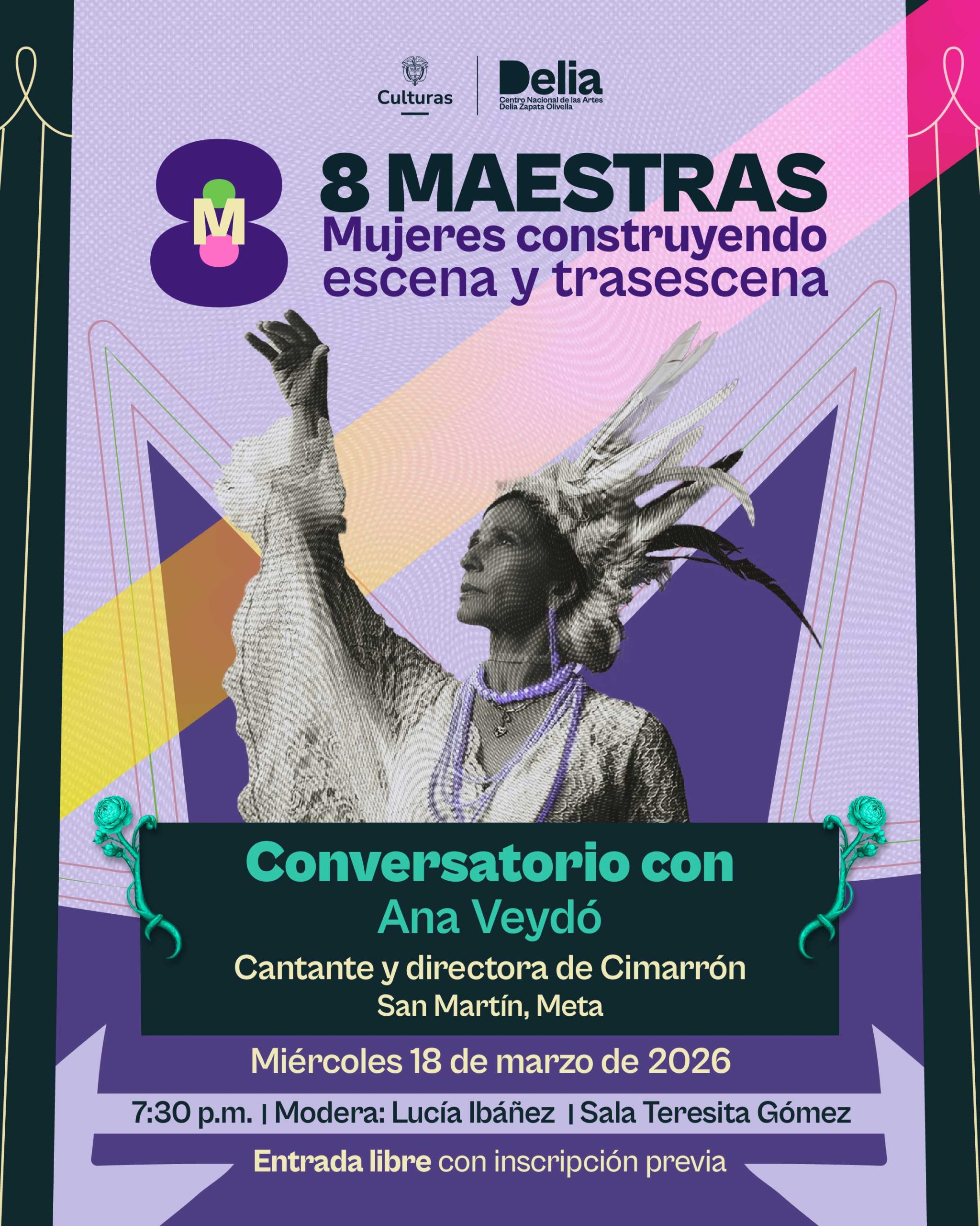 8M – 8 Maestras – Conversatorio con Ana Veydó