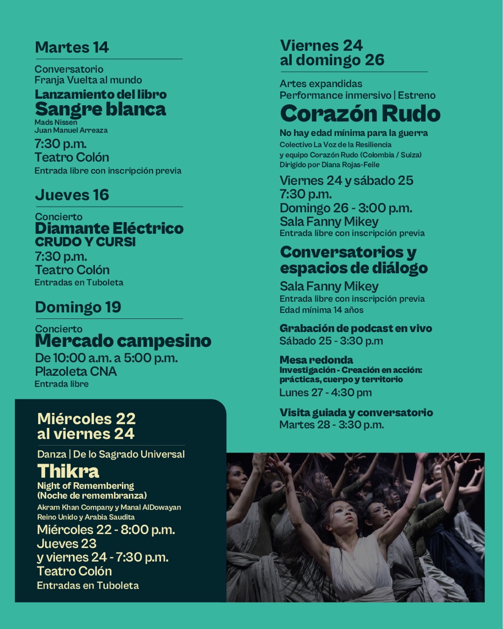 Programación - Abril - Centro Nacional de las Artes