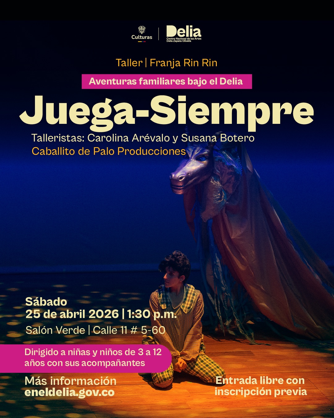 Aventuras Familiares bajo el Delia: Taller: Juega-Siempre