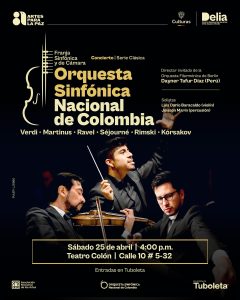 La Orquesta Sinfónica Nacional de Colombia presenta el Concierto n.º 3 de la Serie Clásica