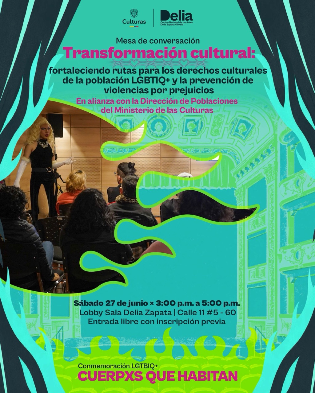 Mesa de conversación: Fortaleciendo rutas para los derechos culturales de la comunidad LGBTIQ+