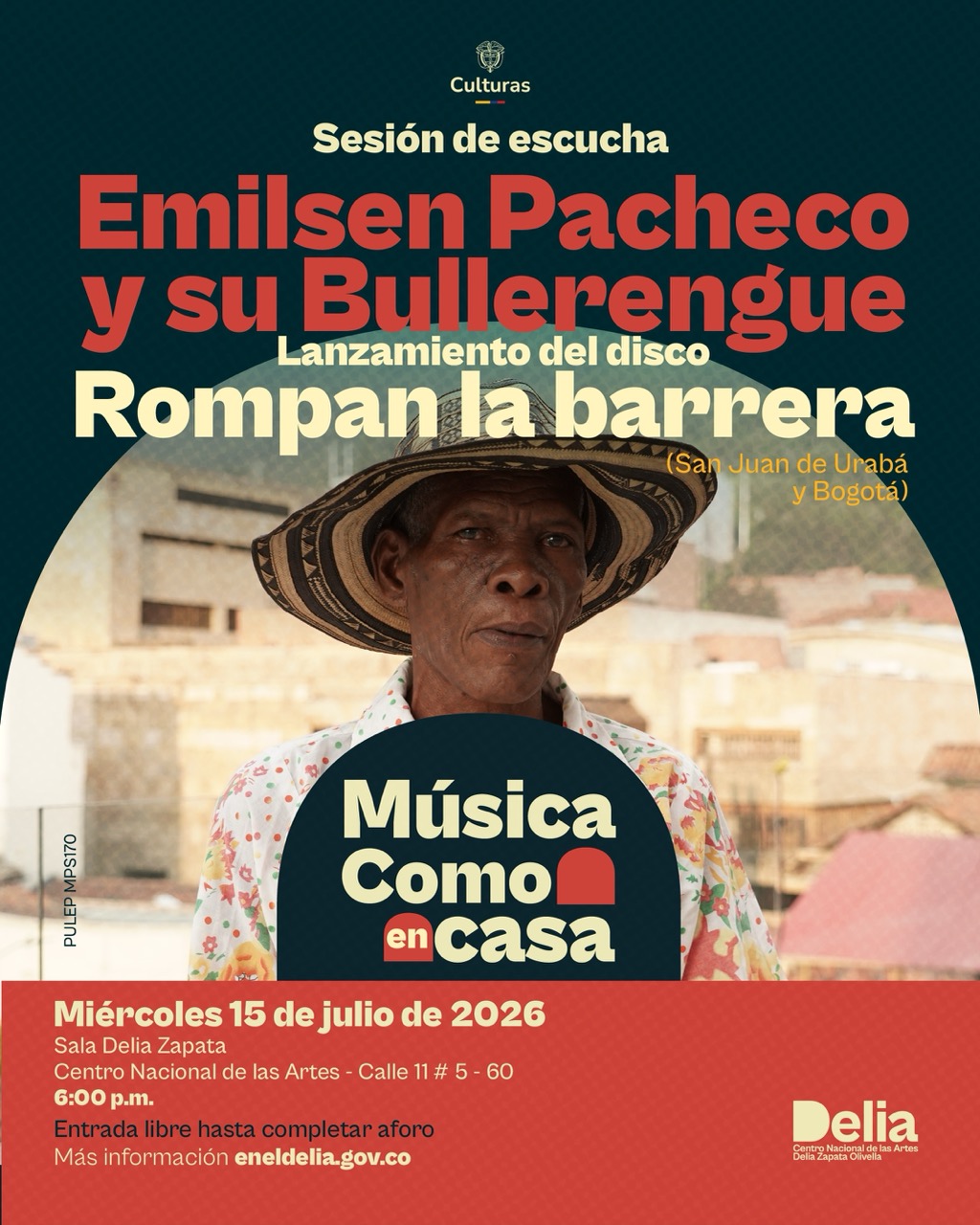 Música Como en casa –  Sesión de escucha | Emilsen Pacheco – Rompan la Barrera