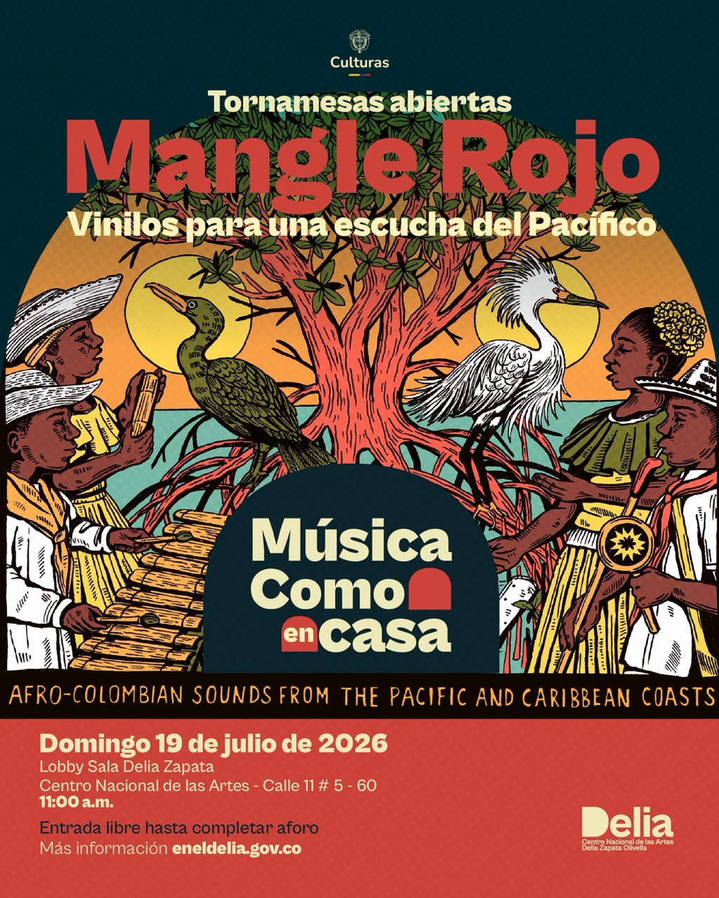 Tornamesas Abiertas VOL. 3: Manglerojo: vinilos para una escucha del Pacífico.