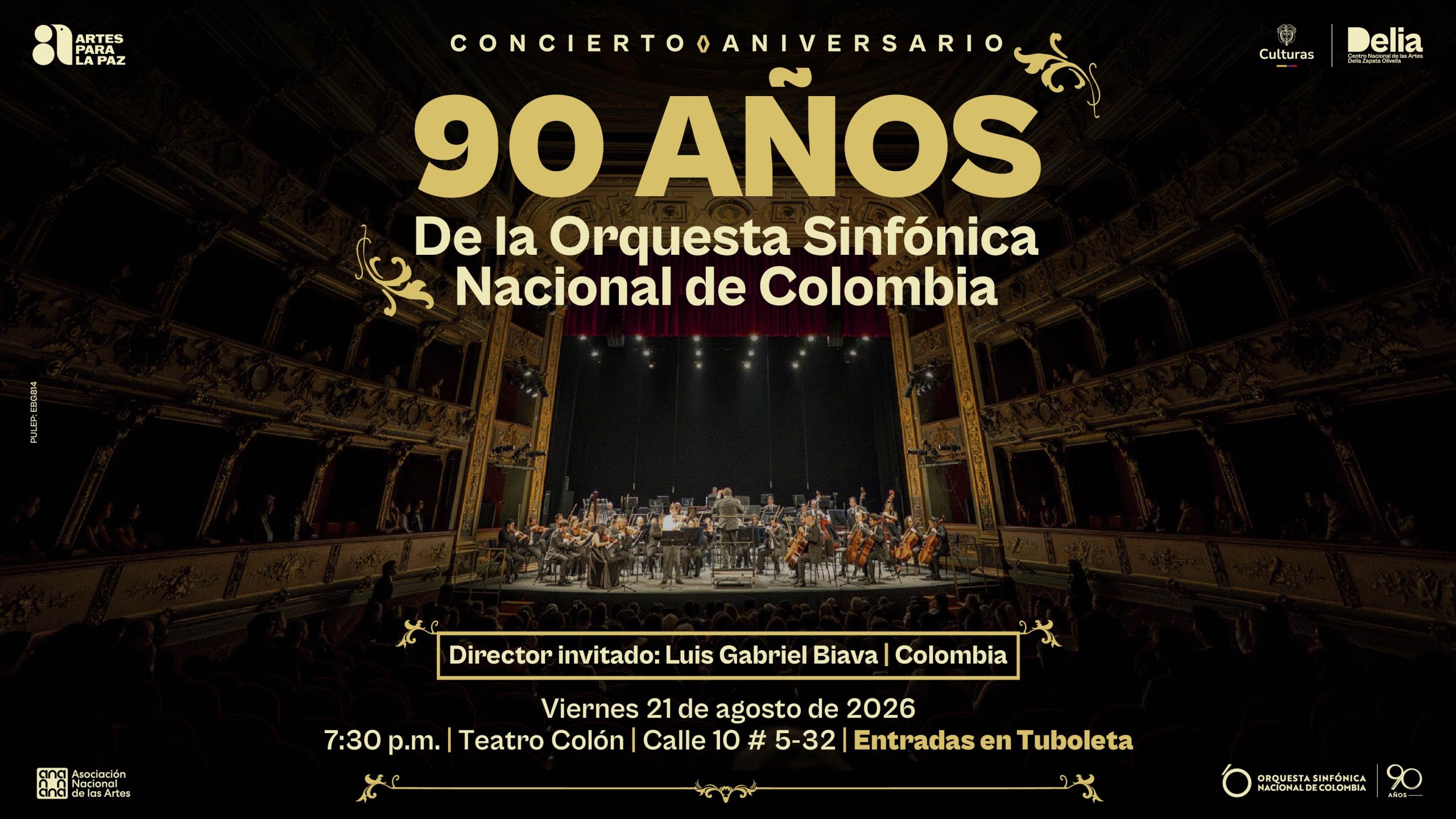Concierto 90 años de la Orquesta Sinfónica Nacional de Colombia