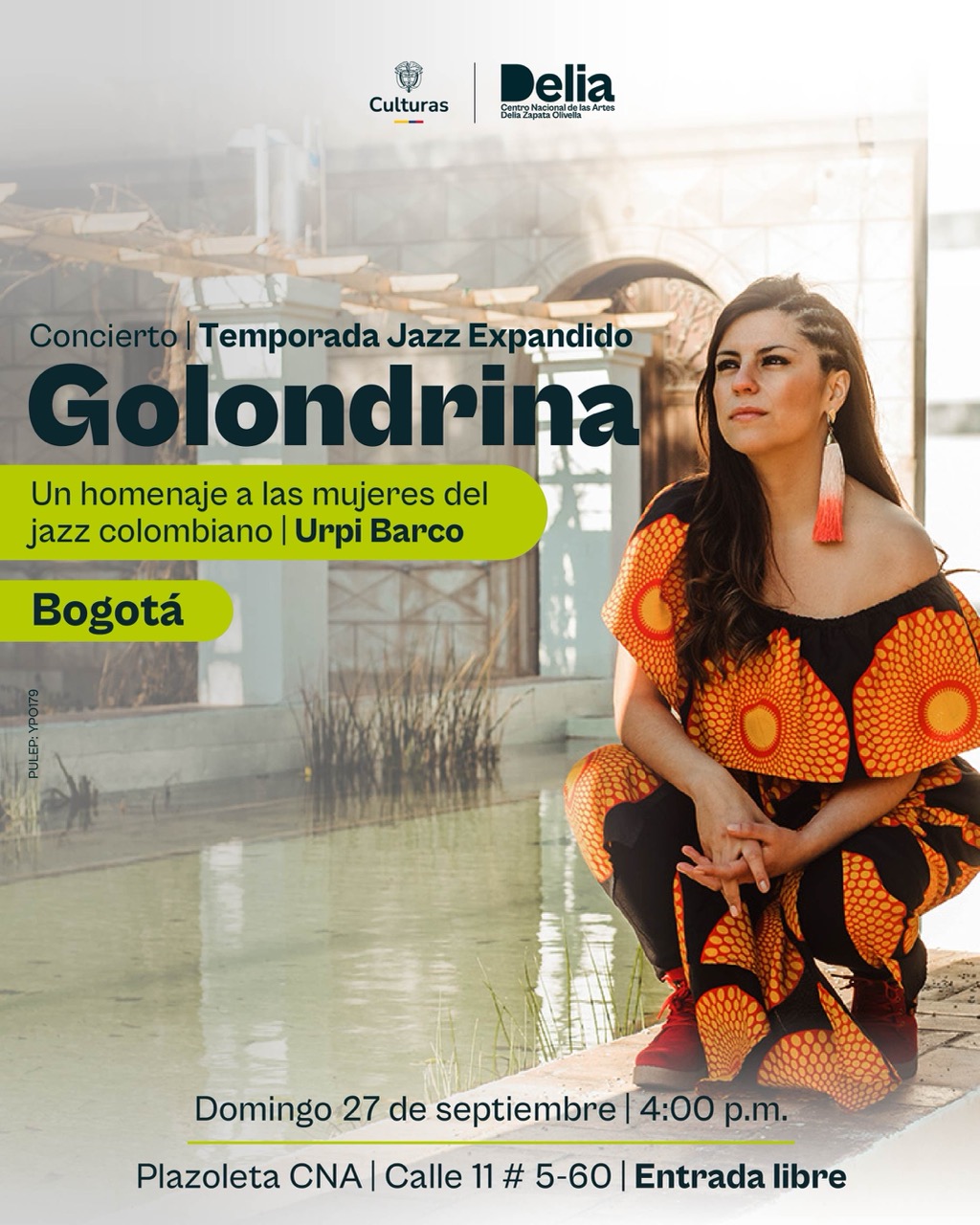 Urpi, cuyo nombre significa “paloma” en lengua quechua, es una de las cantantes y compositoras más reconocidas de las nuevas músicas colombianas y el jazz latinoamericano.