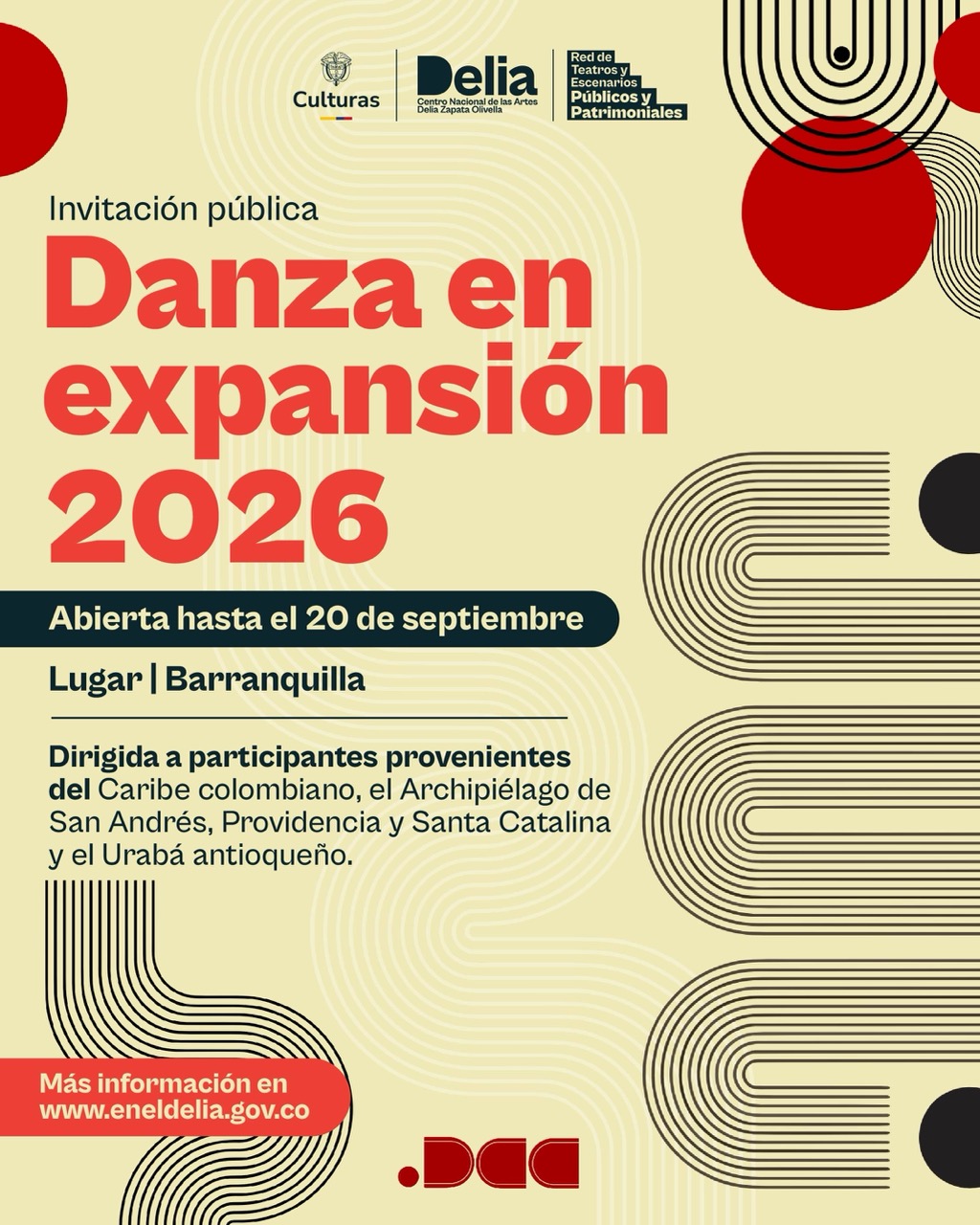 Danza en Expansión 2026 es una plataforma internacional de cooperación cultural orientada al fortalecimiento de los ecosistemas de danza, movimiento y artes vivas mediante procesos de investigación, intercambio, formación, creación colaborativa y articulación sectorial.