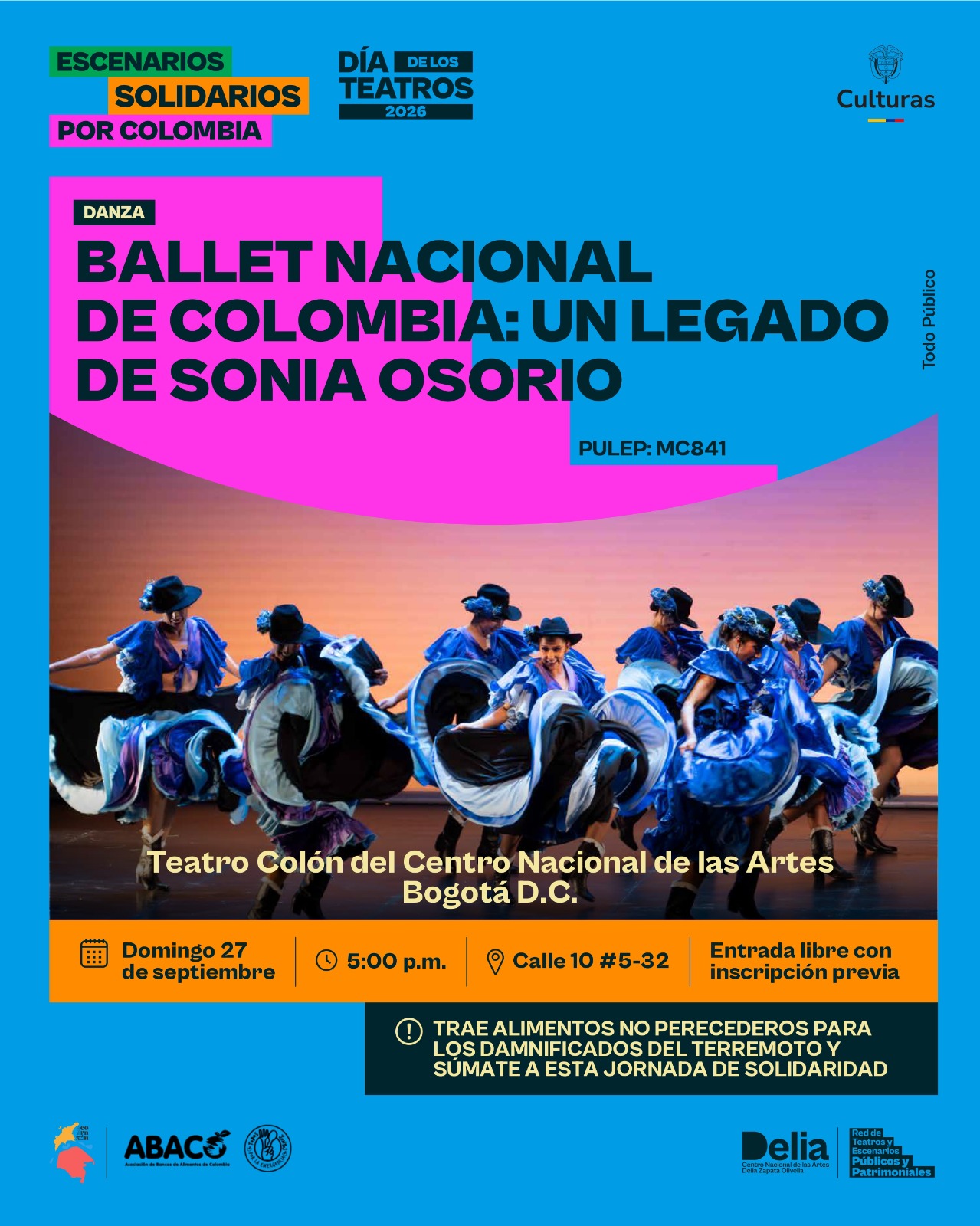 En el marco del Día de los Teatros y Escenarios Públicos y Patrimoniales, llega Escenarios Solidarios, una acción nacional que reúne a teatros, artistas, instituciones y comunidades para acompañar al sector cultural de los territorios afectados por el terremoto del pasado 10 de agosto.