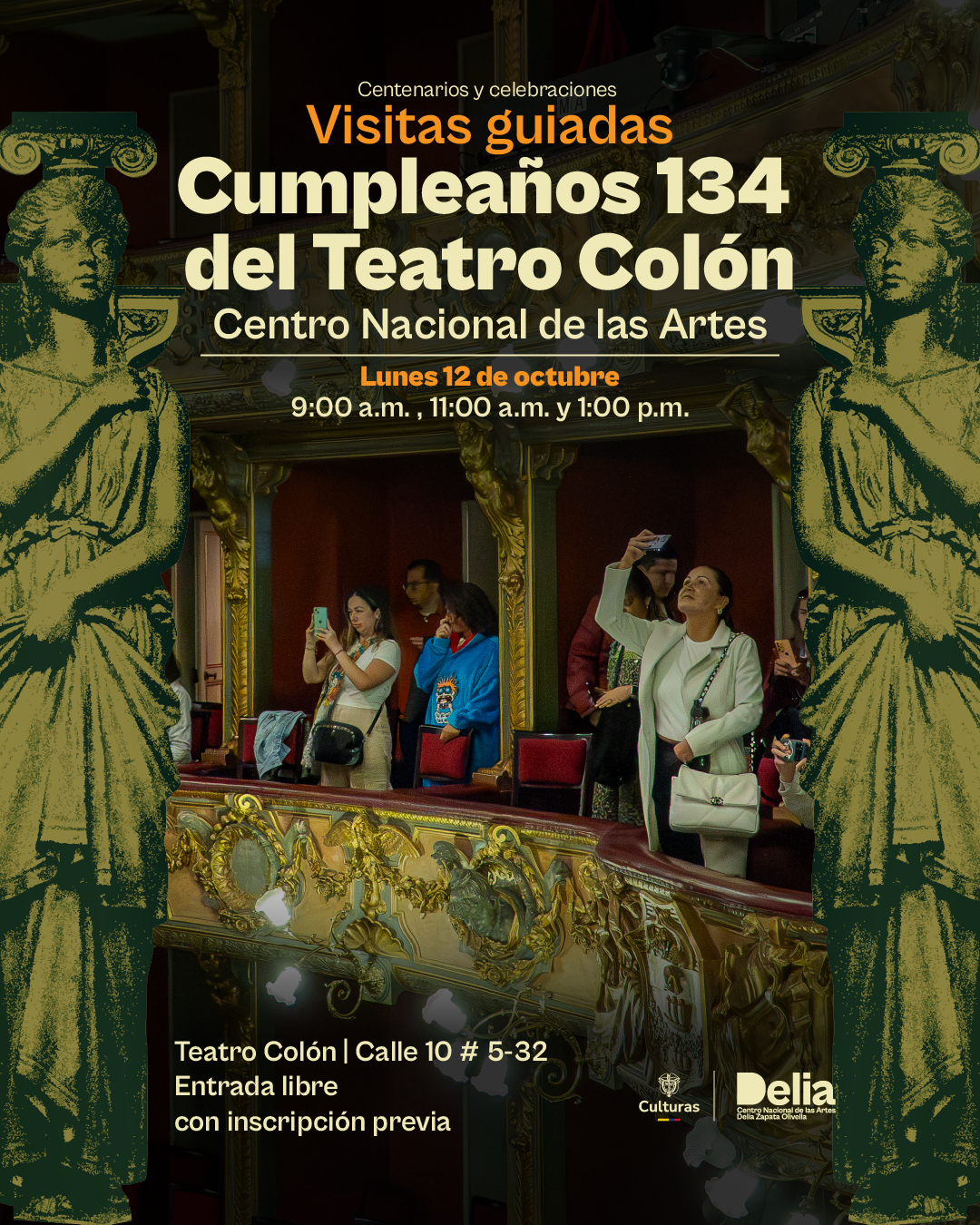 Durante más de un siglo, el Teatro Colón ha sido testigo de las transformaciones de Colombia y un lugar de encuentro para las múltiples voces, saberes y expresiones que hacen parte de nuestra riqueza cultural.